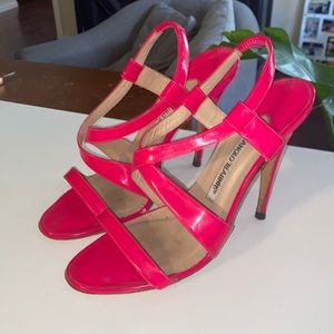 Hot pink pencil stiletto manolo Blahnik Sexxxyy